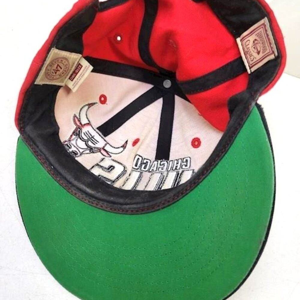Chicago Bulls Windy City 47 Brand Hardwood Classics Snapback Wool Baseball Cap - Picture 4 of 6